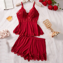 Load image into Gallery viewer, 💃Womens Lingerie Set Pjs and Panty Set Camisole Set Modal Floral Fabric Lace sleep sets