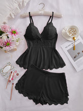 Load image into Gallery viewer, 💃Womens Lingerie Set Pjs and Panty Set Camisole Set Modal Floral Fabric Lace sleep sets